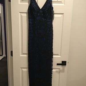 SUE WONG LACE/SEQUIN GOWN